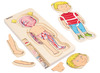 Lagenpuzzel - menselijk lichaam - anatomie - 5 lagen - hout - per stuk