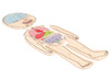 Lagenpuzzel - Beleduc - menselijk lichaam - anatomie - 5 lagen - hout - per stuk