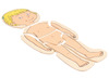 Lagenpuzzel - Beleduc - menselijk lichaam - anatomie - 5 lagen - hout - per stuk