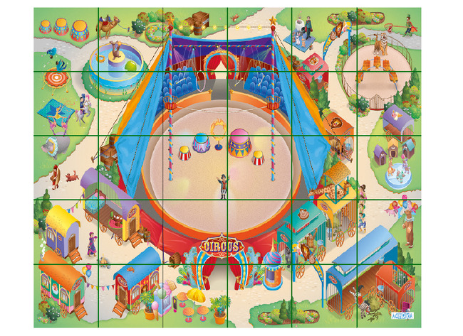 Robot - Bee-bot - Blue-bot - mat - circus - per stuk