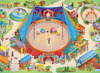 Robot - Bee-bot - Blue-bot - mat - circus - per stuk