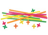 Bouwset - Straws & Connectors - rietjes - neon - set van 300