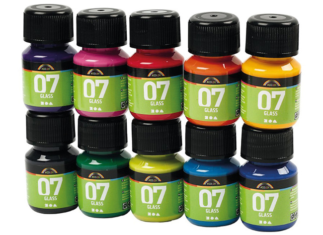 Verf - all-round - 10 x 30 ml - set van 10 assorti
