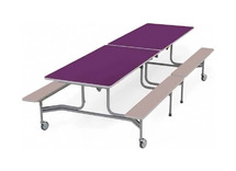 SICO VOUWTAFEL - RECHTHOEKIG - VASTE BANK - 307 CM LANG