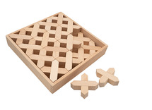 Speelblokken - X blokken - hout - per set