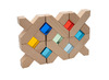 Speelblokken - X blokken - hout - per set