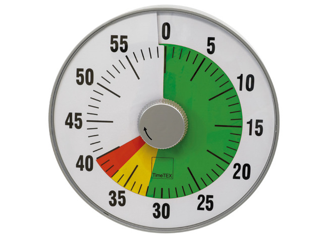 Klok - timer - stoplichtschijf - magnetisch - large - per stuk