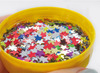 Pailletten - sterren - 6 mm - decoratie - set van 130 g assorti
