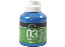 Verf - acrylverf - 500 ml - metallic - blauw - per stuk