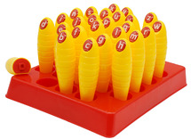 Stempels - letterstempels - Stamping Sticks - kleine letters - plastic - met stempelhouder - 13 cm - set van 26