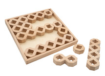 Bouwset - honingraat blokken - hexagon - hout - per set