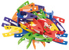 Wasknijpers - Clips - kunststof - 6 cm - set van 30 assorti
