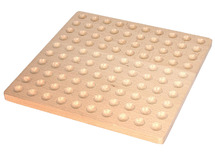 Open-ended - honderdveld - sorteerbord - hout - per stuk