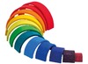 Open-ended - regenboog - hout - gekleurd - per set