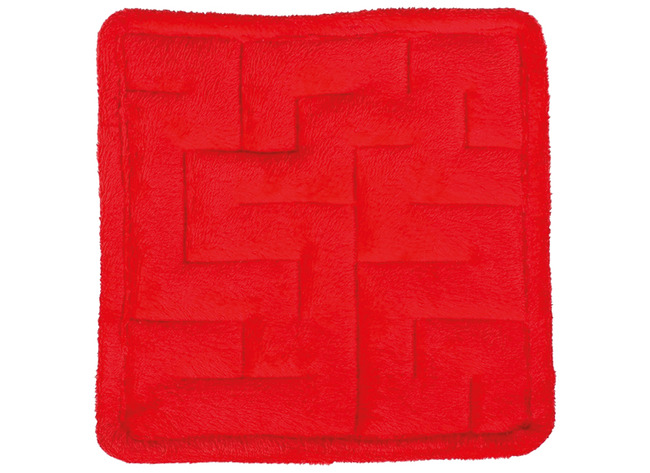 Fidget - Stimove - doolhof - pluche - 21 cm - rood - sensory - per stuk