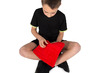 Fidget - Stimove - doolhof - pluche - 21 cm - rood - sensory - per stuk