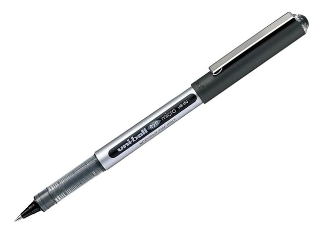 Pen - rollerpen - Uni-ball Eye Micro - zwart - per stuk