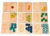 Rekenen - cijfersbordjes - hout - per set
