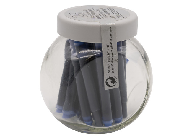 Pen - vulpen - White Box Lamy Fountain - blauw - inktpatronen - set van 25