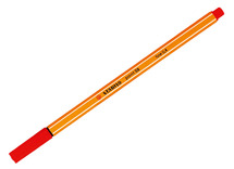 Stiften - schrijfstiften - Stabilo Point 88 - fineliner - 0,4 mm - rood - per stuk