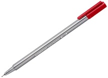 Stiften - schrijfstiften - Staedtler Triplus Fineliner - rood - per stuk