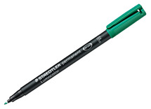 Stiften - schrijfstiften - Staedtler Lumocolor Permanent - 0,6 mm - groen - per stuk