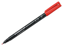 Stiften - schrijfstiften - Staedtler Lumocolor Permanent - 0,6 mm - rood - per stuk