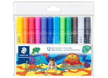Stift - kleurstift - Staedtler Jumbo Markers - driekantig - set van 12