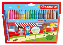 Stiften - kleurstiften - Stabilo Power - set van 24