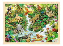 Puzzel - themapuzzel - Goki - jungle - 96 stukjes - hout - per stuk
