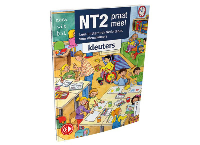 Boek - NT2 - Praat Meer - leer/luisterboek - kleuters - te gebruiken met De Voorlezer HH8593 - per stuk - NL!