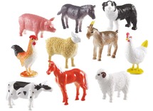 Speelgoed figuren - Learning Resources Farm Animal Counters - boerderijdieren - set van 60 assorti