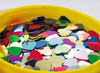 Pailletten - harten - 6 mm - decoratie - set van 160 g assorti