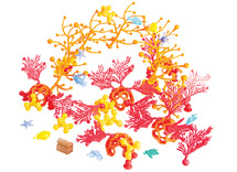 Bouwset - koraal - Guide Craft - Coral Connections - set van 70 assorti