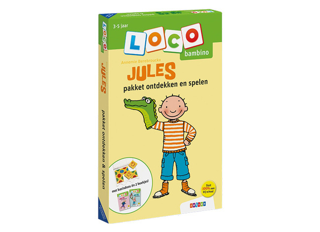 Spel - denkspel - Loco Bambino Jules pakket ontdekken & spelen - basisdoos met oefenboekjes - zelfcontrole - per stuk
