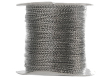Koord - katoen - 0,5 mm x 20 m - zilver - per rol