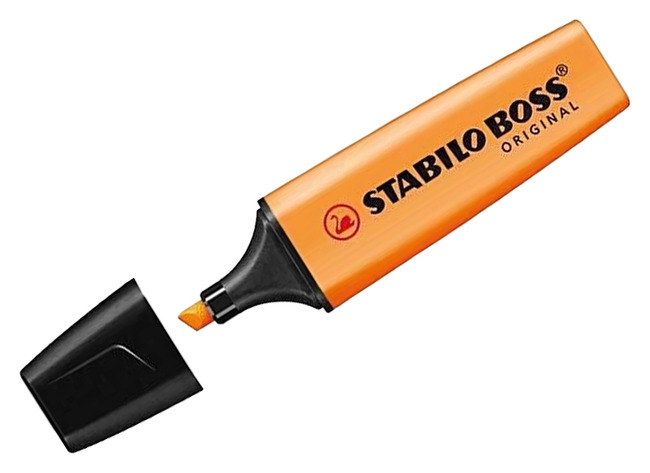 Stiften - markeerstiften - Stabilo Boss Original - oranje - set van 10