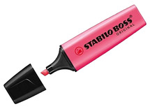 Stiften - markeerstiften - Stabilo Boss Original - rood - set van 10