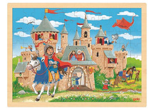 Puzzel - themapuzzel - Goki - kasteel - 96 stukjes - hout - per stuk