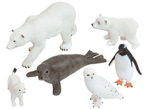 Speelgoed dieren - pooldieren - set van 6 assorti