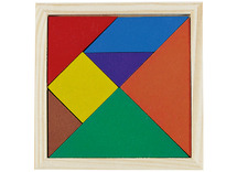 Kleur en vorm - tangram - hout - per set