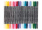 Stiften - textielstiften - dubbele punt - pastel - set van 20 assorti