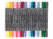 Stiften - textielstiften - dubbele punt - pastel - set van 20 assorti