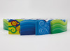 Decoratie - randdecoratie - karton - randtrimmers - in verschillende kleuren - set van 12 x 4 assorti