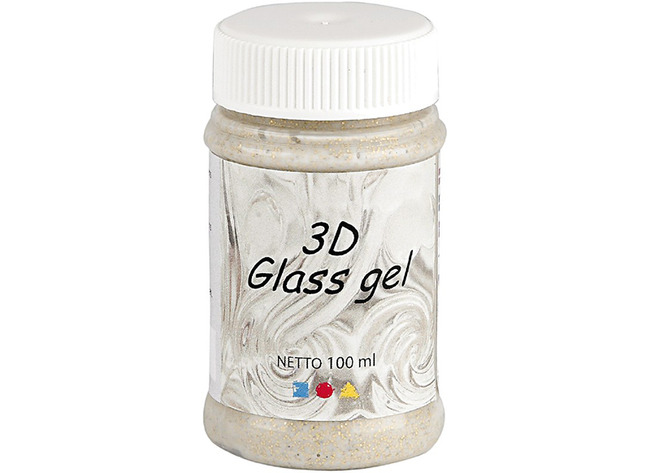 VERF - 3D - GLASS GEL - GLITTER - 100 ML - PER KLEUR