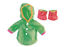 Poppenkleding - Miniland - speelkledij - 32 cm - regenjas - per set