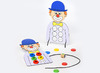 Fijne motoriek - Handige Handen - motoriekborden - junior - clown - set van 2
