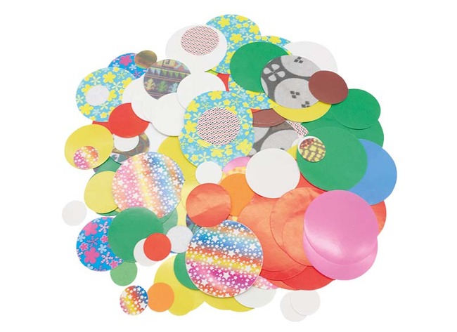 Knutselpapier - Kleurrijke Cirkels - Assortiment Van 1500