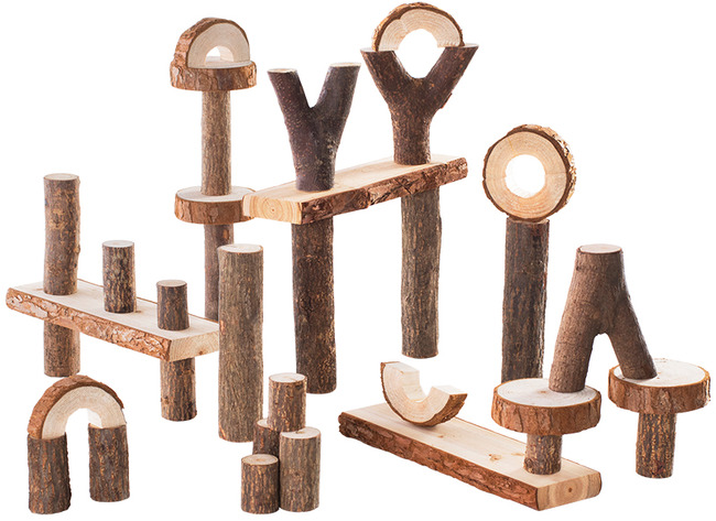 BLOCS DE TRONCS D'ARBRES - SET/36