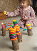 Open-ended - Grapat Rings - ringen - hout - set van 72 assorti